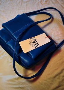 Zara Blue Crossbody Bag