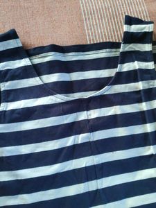 Black And White Stripes Bodycon Dress