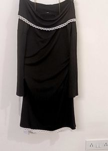 Off Shoulder Black Dress