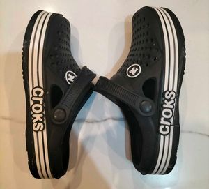 Black Platform Clogs