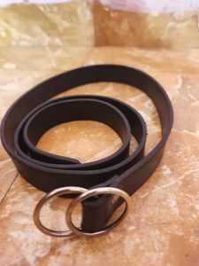 Black Double Ring Belt
