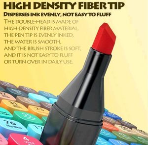 36 Colors Double Tip Marker Set &amp; 6 Pcs Design Pen