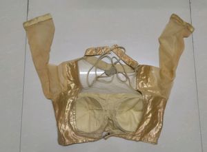 Beautiful Golden Net Designer Blouse
