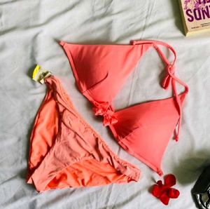 Floral Colour Print Bra