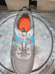 Sneakers - Grey, Blue &amp; Orange - Size Unknown