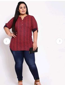 Red Printed Top