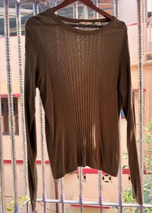 Olive Green Knit Top