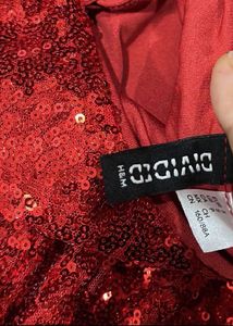 Red Sequin Mini Dress- H&amp;M