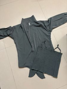 Crop Top With Jacket