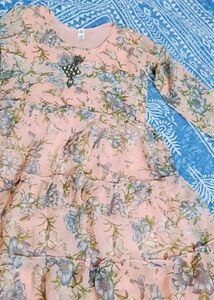 Floral Ruffle Dress Girls Size 22(2-4years )