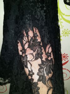 Black Lace Mini Dress 👗