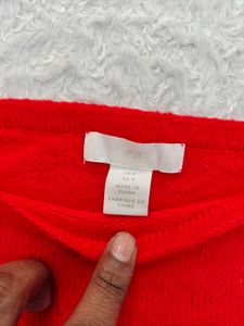 Red H&amp;M Long Sleeve Top