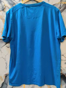 Blue V-Neck T-Shirt XXL