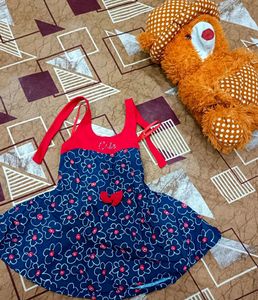 Cute Frock For Babygirl 6 To 9 Months