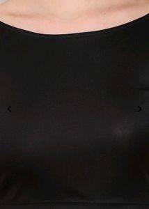 Boat Neck Extended Sleeves Back Open Crop Top