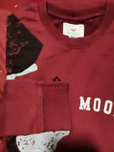 Brand new audiology Printed Maroon Sweatshirt