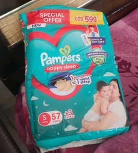 Pack Of 2 Pant Style Baby Diapers+ 3 Diaper Free