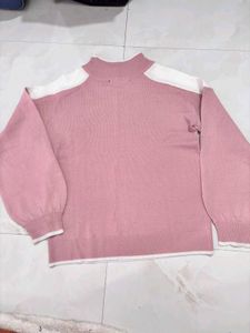 Pink Turtleneck Sweater