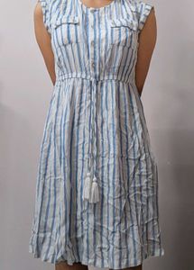 Rio Blue Stripped Mini Dress