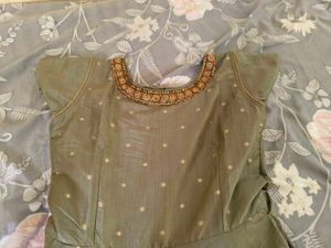 Heavy Work Duppatta Wedding Gown With Cancan