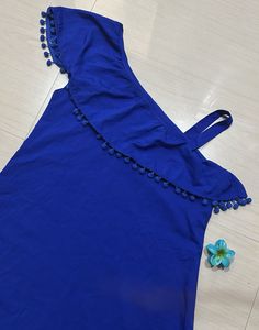 Blue One Shoulder Dress