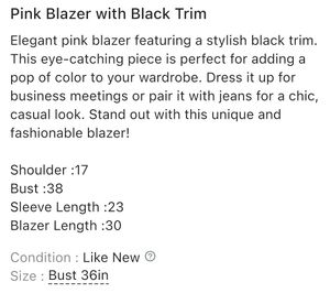 Wholesale Rate Blazers