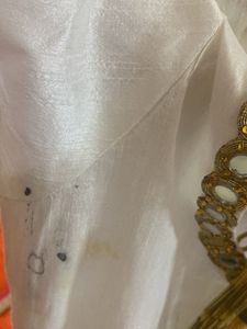 White &amp; Gold Embroidered Salwar Suit