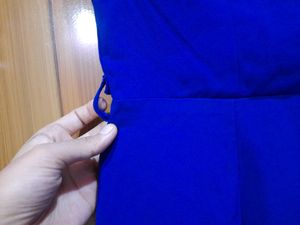 Padded Light Navy Blue Dress.