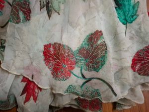 Leaf Print Ethnic Skirt