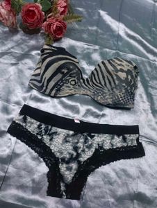 Animal Print Bra & Panty Set