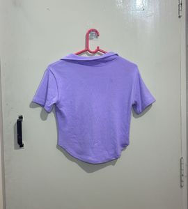 Cute Lilac Crop Top