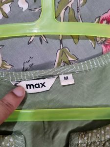 Light Sea Green Printed Kurta From Max