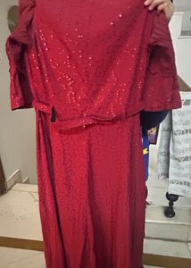 Elegant Maroon Dress