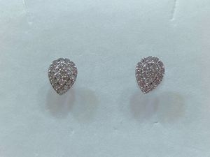 925 Italian silver earrings, water drop