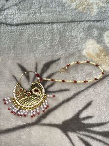 Elegant Peacock Nath