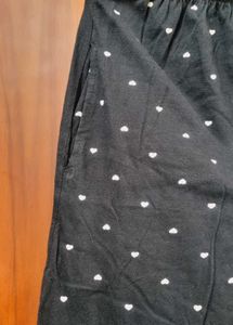 Heart Print Pajama Pants
