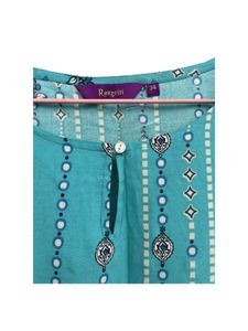 Stylish Teal Printed Top