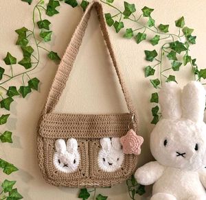 Crochet Miffy Messenger Bag