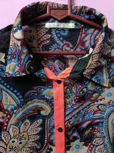 Paisley Print Shirt kurta