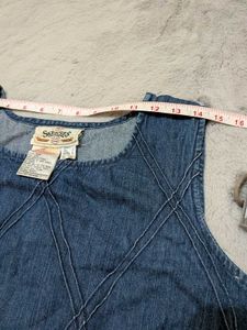 90s VTG denim sleeveless top