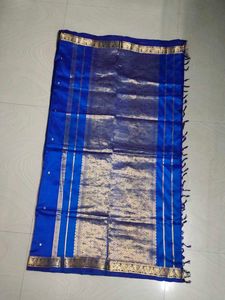 Blue Pure Kanchi Pattu Saree 💙