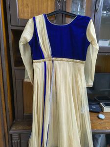 Blue Cream Dress