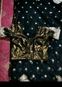 Price Drop.. Black Partywear Saree