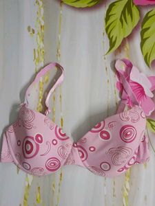 (1105)Pink Patterned Bra - Size 34B