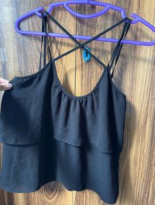 Black Layered Cami Top