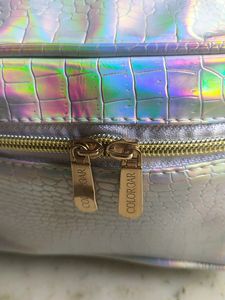 Colorbar Fish Scale Silver Vanity Bag Brand New