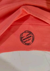 Coral Off-Shoulder Top