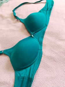 Teal Padded Women Bra