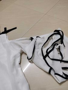White Offsoulder Top