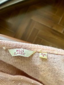 Pink Textured/knityed Top